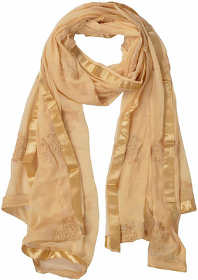YOUTHQUAKE Chiffon Embroidered Women Dupatta