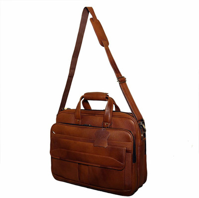 C Comfort 15.6 inch Laptop Messenger Bag(Tan)