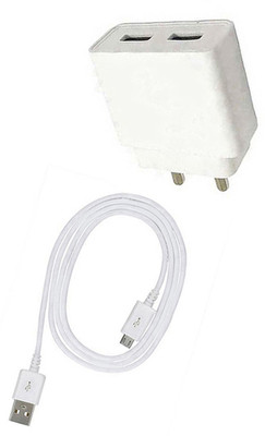 DAKRON Wall Charger Accessory Combo for Infinix S4(White)
