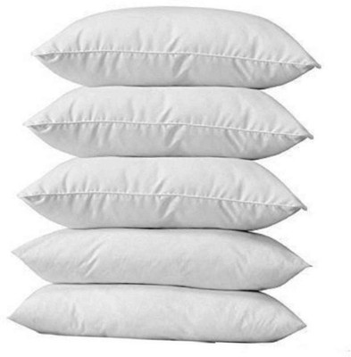 Changers Polyester Fibre Solid Sleeping Pillow Pack of 5(White)