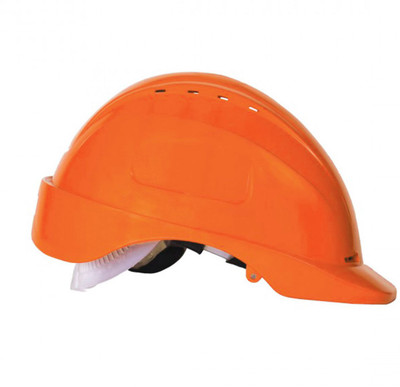 SAVIOUR Freedom HDPE ‐Fluorescent Orange (520 mm - 600 mm) Construction Helmet(Size - One-Size)
