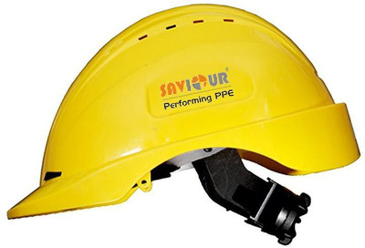 SAVIOUR Freedom ABS With Ratchet ‐Yellow (520 mm - 600 mm) Construction Helmet(Size - One-Size)