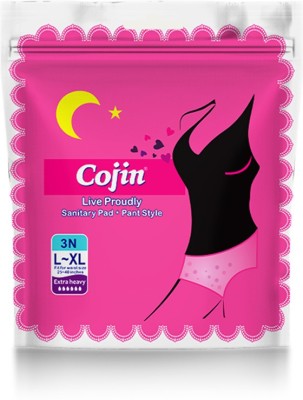 Cojin Disposable sanitary panties for overnight use single Pack ( 3 Nos.) Sanitary Pad(Pack of 3)