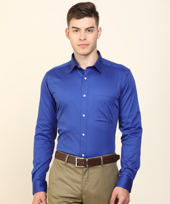 raymond-men-solid-formal-blue-shirt