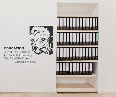 Littlebuds 60 cm Einstein Quotes Removable Sticker(Pack of 1)