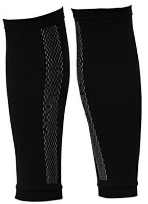 GymWar Calf Guard Woolen Knee Sleeves for Women & Men Knee Knee Support(Black)