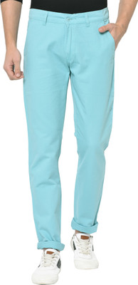 STUDIO NEXX Regular Fit Men Light Green Trousers