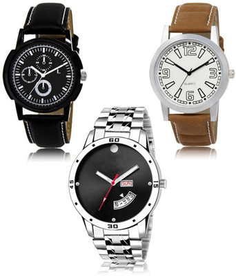 FERRIZZO New latest Designer Combo of 3 Analog Watch  - For Men