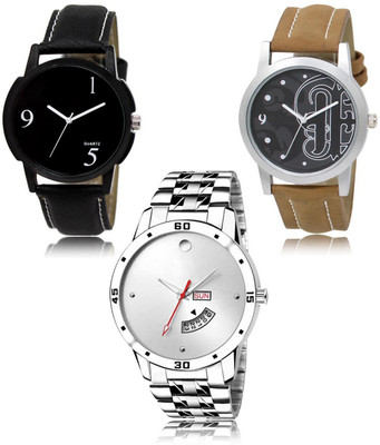 SWIFFIN New latest Designer Combo of 3 Analog Watch  - For Men