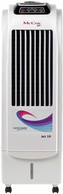Mccoy 18 L Tower Air Cooler(White, Black, Honey Comb Tower Air Cooler Without Remote Control (White/Black))