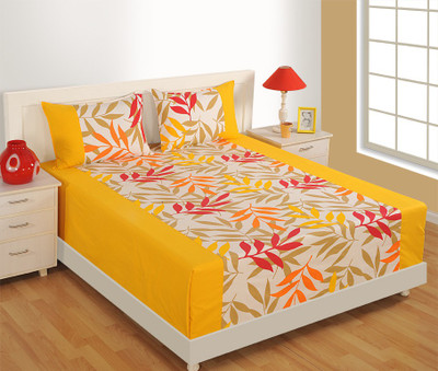25% OFF on SWAYAM 210 TC Cotton Double Printed Bedsheet(Pack of 1, White, Orange, Yellow) 25% OFF on SWAYAM 210 TC Cotton Double Printed Bedsheet(Pack of 1, White, Orange, Yellow)