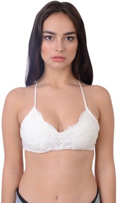 PRETTYBOLD Women T-Shirt Lightly Padded Bra(White)