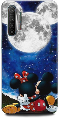 INDICRAFT Back Cover for Realme XT Minnie Mouse, Fine pink Art, Mickey Mouse, Comic, cartoon, Disney, Moon(Multicolor, Hard Case)