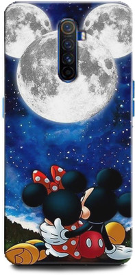 INDICRAFT Back Cover for Realme X2 Pro Minnie Mouse, Fine pink Art, Mickey Mouse, Comic, cartoon, Disney, Moon(Multicolor, Hard Case)