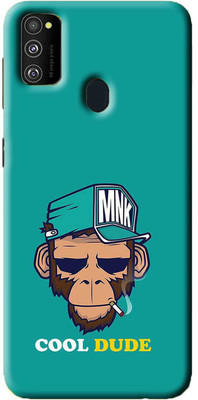 NDCOM Back Cover for Samsung Galaxy M30s Monkey Cool Dude Printed(Multicolor, Hard Case, Pack of: 1)