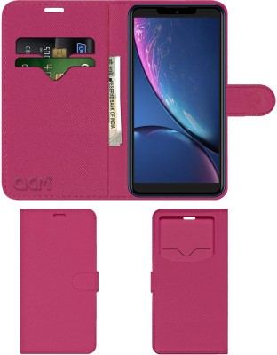 ACM Flip Cover for I Kall K400(Pink, Cases with Holder, Pack of: 1)