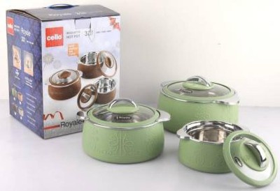 cello Pack of 3 Thermoware Casserole Set(3.3 ml)
