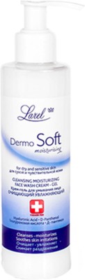 Larel DERMOSOFT Cleansing -Moisturizing  Cream - Gel 200ml(Made in Europe) Face Wash(200 ml)