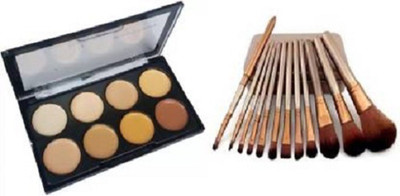 Miss Hot Concealer and 3 High Quality Make Up Brush (2 Items in the set)(2 Items in the set)