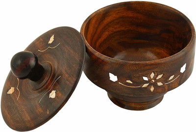 CART OF CRAFTS Wooden Pickle Container & Salt Pepper Container  - 200 ml(Brown)