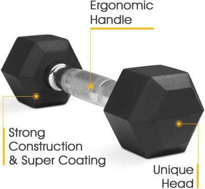 Fit World 3 kg 3KG HEXA DUMBBELL 1PIECE,( 3KG* 1PIECE HEX DUMBBELL) Home Gym Combo