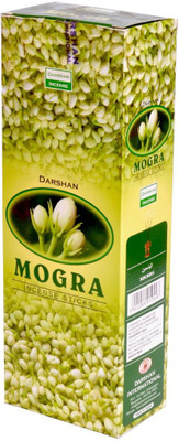 Bansiwal Mogra Darshan Fragrance 6 pkt of 20 Sticks Each (Contains 120 Incense Sticks/Natural Agarbatti) Mogra(1 Units, Set of 1)