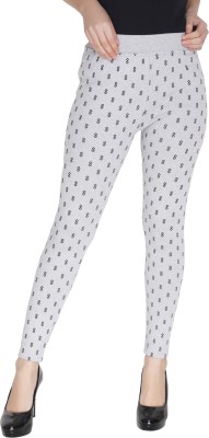 Just Live Fashion White Jegging(Printed)