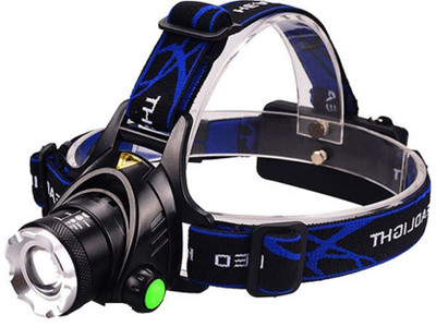 Hetarmi High Power Long Range LED Zoom Headlamp Outdoor Night Head Light Torch for Camping LED Headlamp(Black)