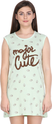 Klamotten Women Nighty(Light Green)