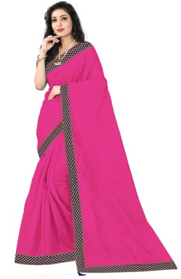 Saadhvi Embroidered Bollywood Art Silk Saree(Pack of 2, Pink)