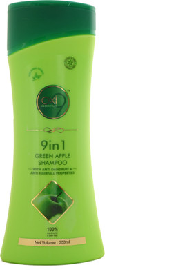 Oxi9 Essentials 9 In 1 Green Apple Shampoo With Anti Dandruff & Anti Hair fall Properties(300 ml)