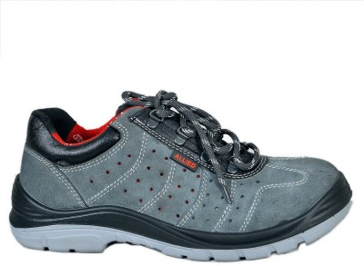 Allied Steel Toe Genuine Leather Safety Shoe(Grey, S1, Size 9)