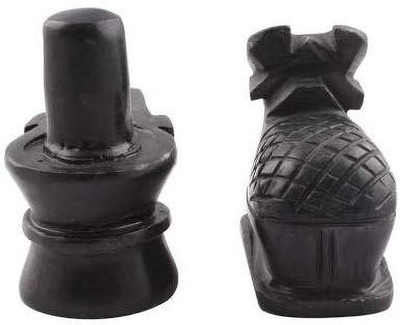 Santosh Decorative Showpiece  -  10 cm(Marble, Black)