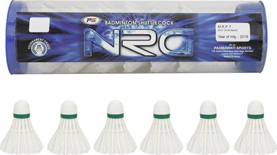 Padmawati Sports NRG Feather Shuttle  - White(Medium, 77, Pack of 6)
