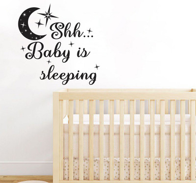 Littlebuds 60 cm Baby Is Sleeping Removable Sticker(Pack of 1)