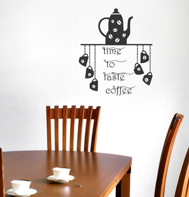 Littlebuds 70 cm Coffe Time Removable Sticker(Pack of 1)