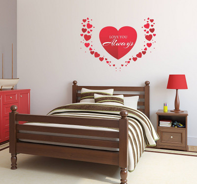Wallzone 50 cm Flower Bokey Removable Sticker(Pack of 1)