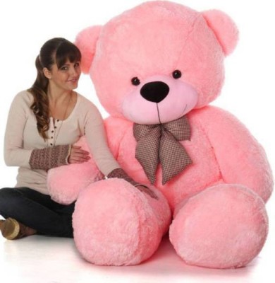 RSS smooth Soft Toys Extra Large Very Soft Lovable/Huggable Teddy Bear for Girlfriend/Birthday Gift/Boy/Girl pink 5 feet (151 cm)  - 151 cm(Pink)
