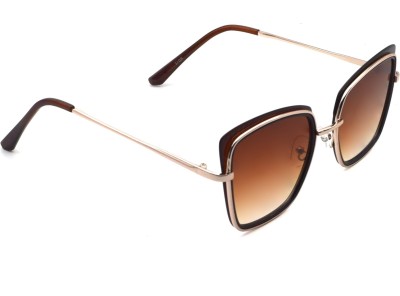 PETER JONES Cat-eye Sunglasses(For Women, Brown)