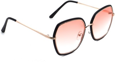 PETER JONES Over-sized Sunglasses(For Men & Women, Pink)