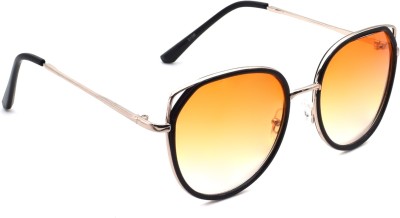 PETER JONES Over-sized Sunglasses(For Women, Orange)