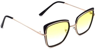 PETER JONES Cat-eye Sunglasses(For Women, Yellow)
