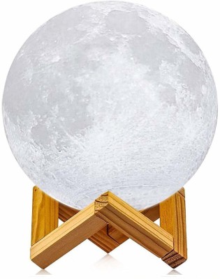 INDIAN S.G. 3D Printing Moon Lamp/ Lunar Moonlight Lamp/ Moon Shaped (15 cm) Night Lamp(10 cm, Multicolor)