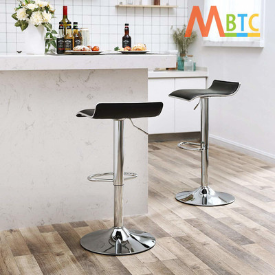 MBTC Matrix Black Leatherette Bar Stool(Finish Color - Black)