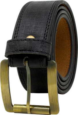 Riva Enterprise Men Evening, Party, Formal, Casual Black Artificial Leather Belt