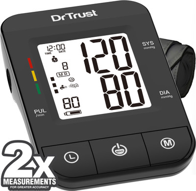 Dr. Trust (USA) Fully Automatic Comfort Digital Blood Pressure Checking Machine with MDI Technology Bp Monitor(Black) Dr. Trust (USA) Fully Automatic Comfort Digital Blood Pressure Checking Machine with MDI Technology Bp Monitor(Black)