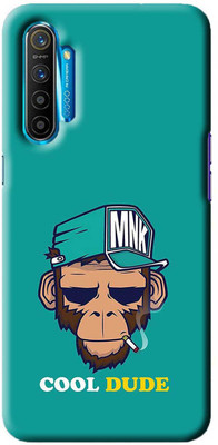 NDCOM Back Cover for REALME XT Monkey Cool Dude Printed(Multicolor, Hard Case, Pack of: 1)