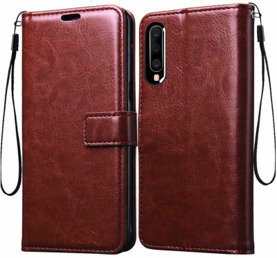 Casesily Flip Cover for Samsung Galaxy A50 Leather Wallet Case(Brown, Cases with Holder, Pack of: 1)