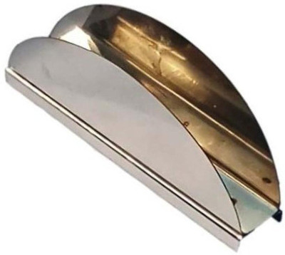 Oxten 1 Compartments Steel D shape steel tissue paper holder(Silver)