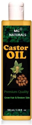 MG Naturals Pure Cold Pressed Castor Oil for Hair & Skin Oil 100 ml Hair Oil(100 ml)